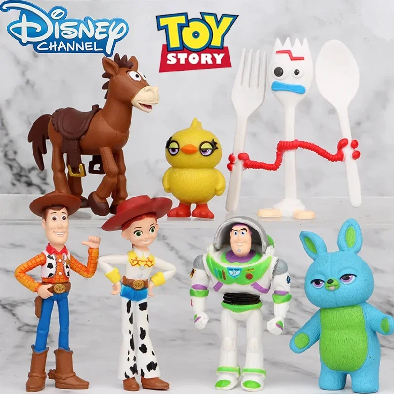 

7 Pcs Disney Toy Story Handwork Buzz Lightyear 4-7cm Cartoon Anime Figure Room Decoration Boy Toy Model Children's Birthday Gift