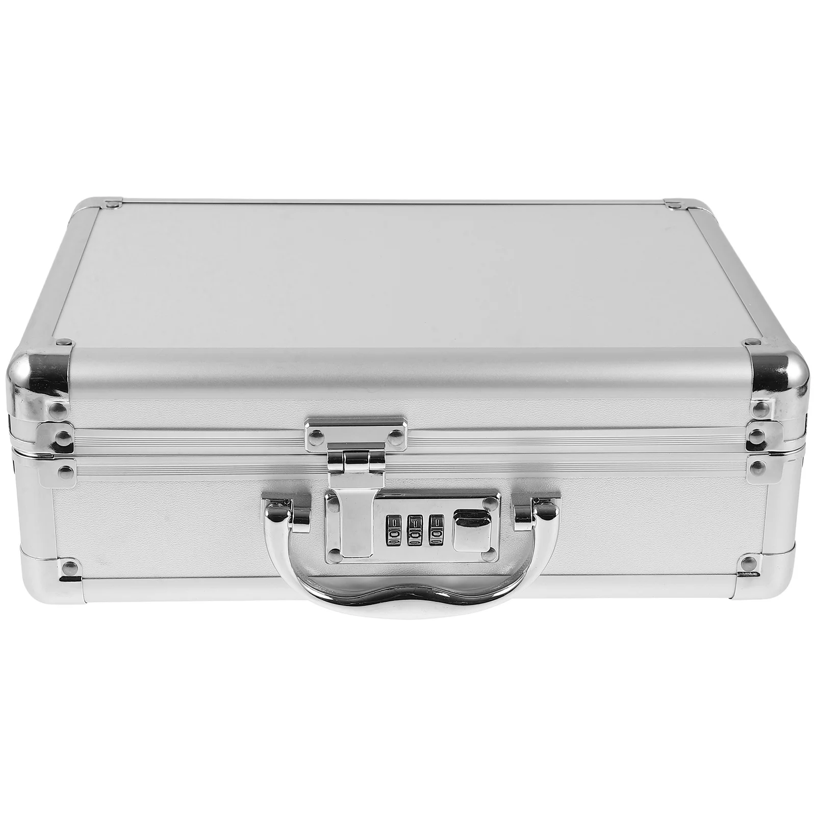 صندوق أدوات محمول من سبائك الألومنيوم حقيبة تخزين شديدة التحمل للتخييم في الهواء الطلق والمشي لمسافات طويلة مع مقبض تخزين أدوات قفل بكلمة مرور