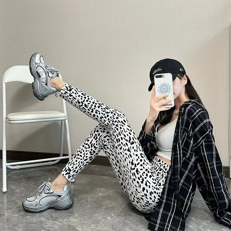 Sexy Leopard Print Yoga Leggings Women Fitness Leggings High Waist Seamless Hip Liftting Tights Gym Workout Fashion Slim Pants