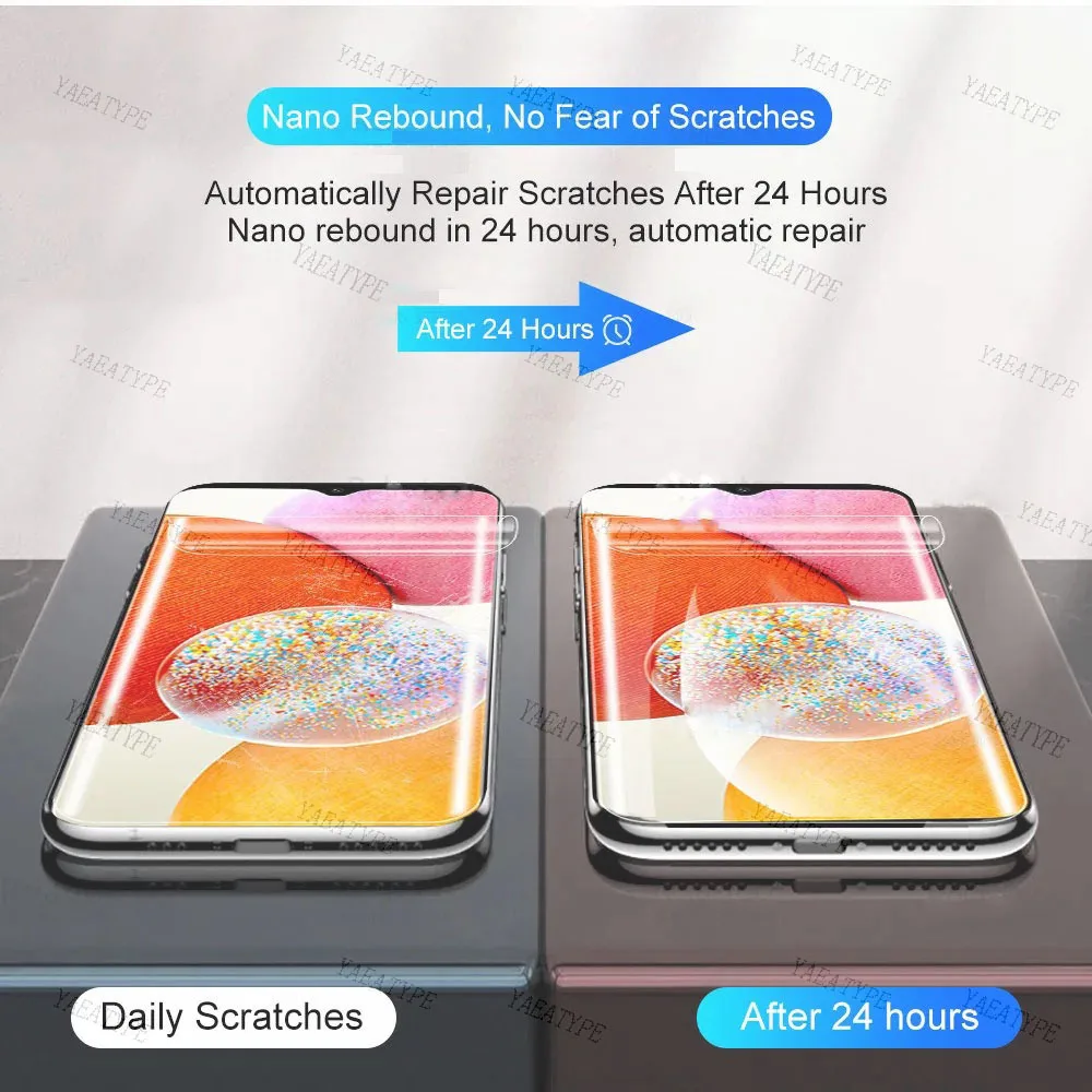 3 قطعة واقي للشاشة هيدروجيل فيلم لموتورولا ديفي إيدج بلس 2023 40 30 نيو 20 فيوجن برو لايت 2021X30 طبقة رقيقة واقية واضحة