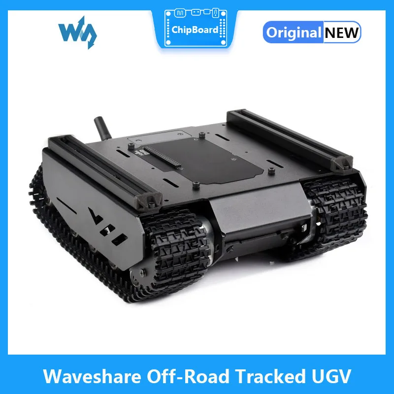 Waveshare-UGV Off-Road rastreado flexível e expansível, suporte a vários hosts, trilhos externos, computador escravo ESP32