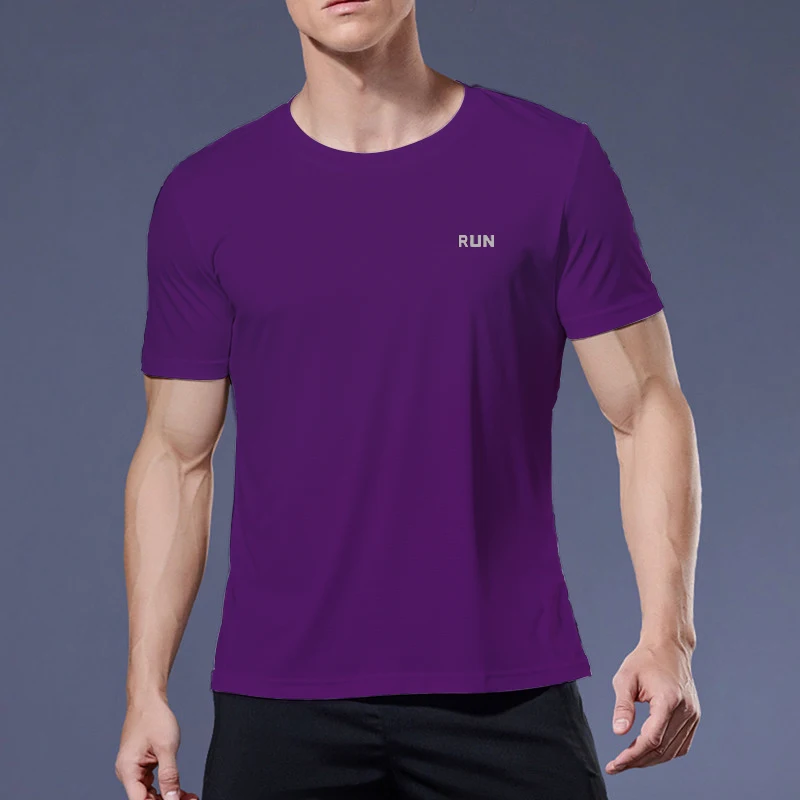 Lange und kurz ärmel ige T-Shirt Fitness Sport Tops Morgen laufen Eis Seide schnell trocknen Outdoor Bergsteigen Sport kleidung Männer – Detail 27
