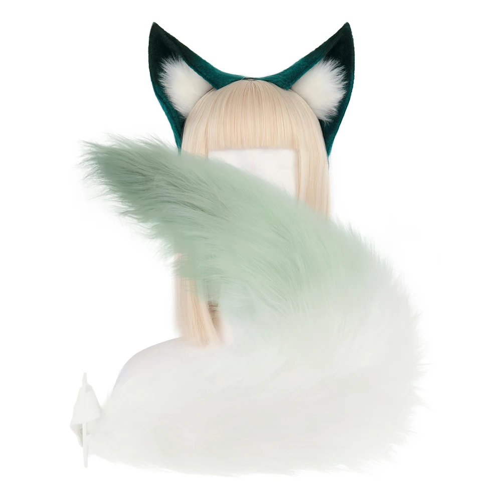 

Cos Honkai: Star Rail Yukong Animal Ears Plush Fox Ear Fox Tail Set Cosplay Comic Exhibition Props Hairband