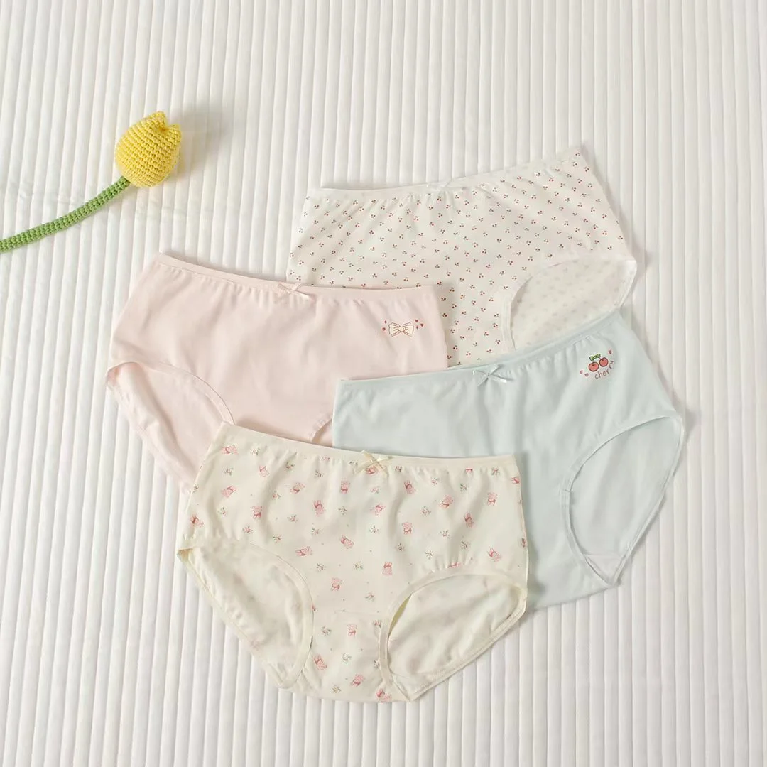 

Girls cotton underwear Class A antibacterial inner gear fresh Japanese traditiona student quality clothes