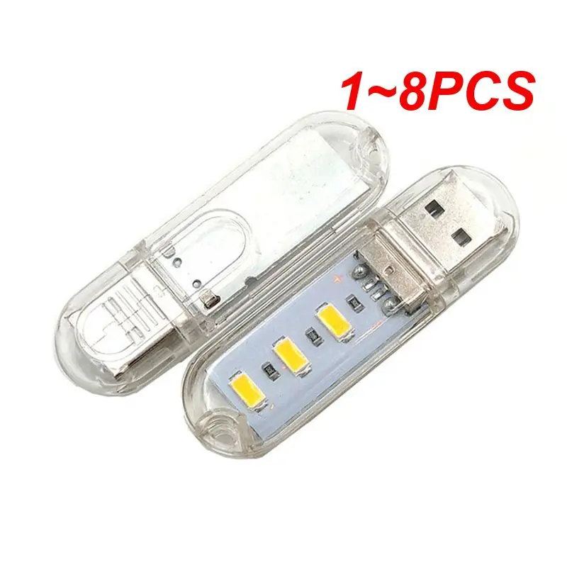 

1 ~ 8 шт. Usb-зарядка, прочное и долговечное яркое и эффективное освещение, универсальное для множества приложений, простое в использовании