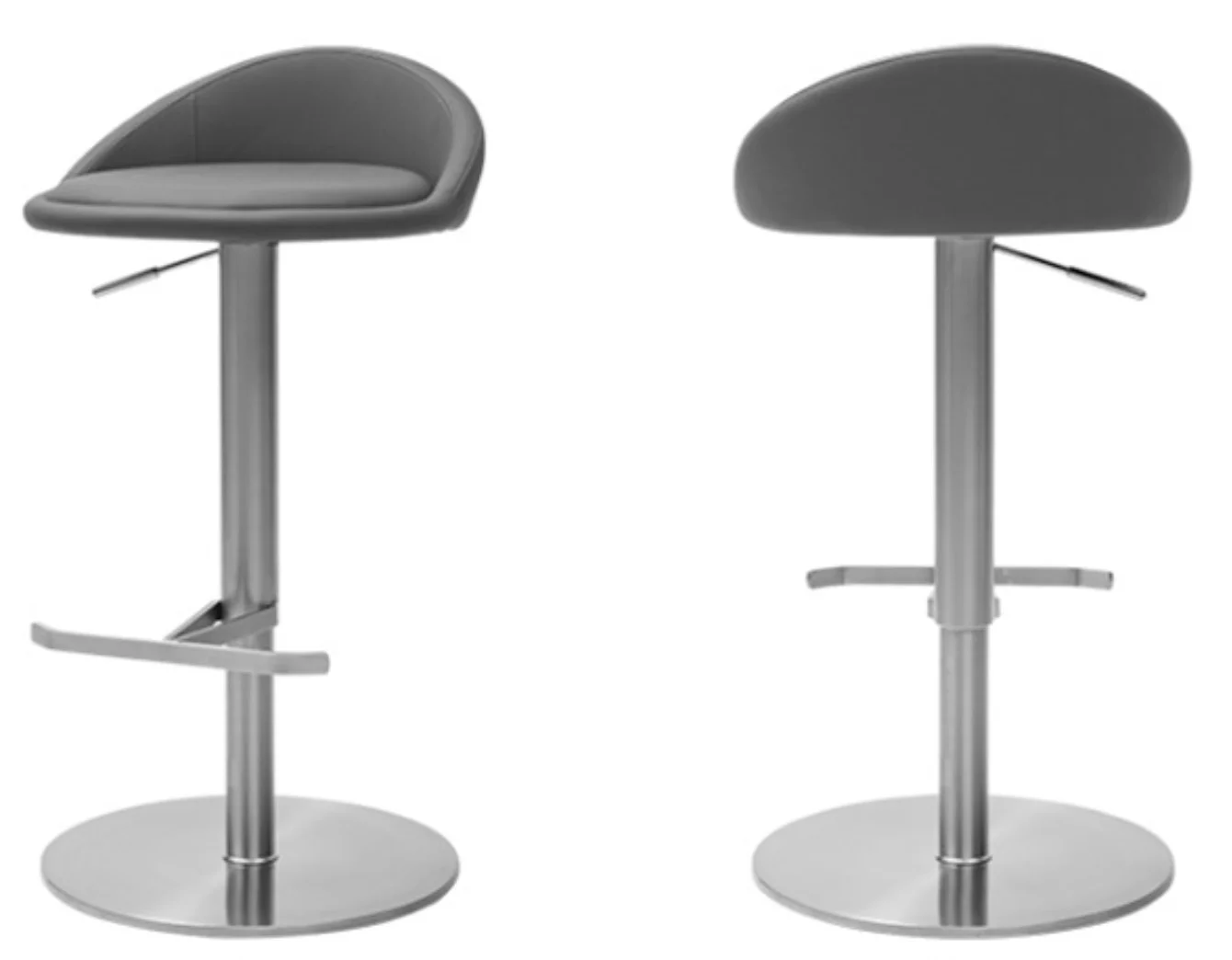 

Вращающийся барный стул vbLift, современный роскошный дизайн из нержавеющей стали и кожи, для вестибюля отеля, торгового центра, бара и дома*