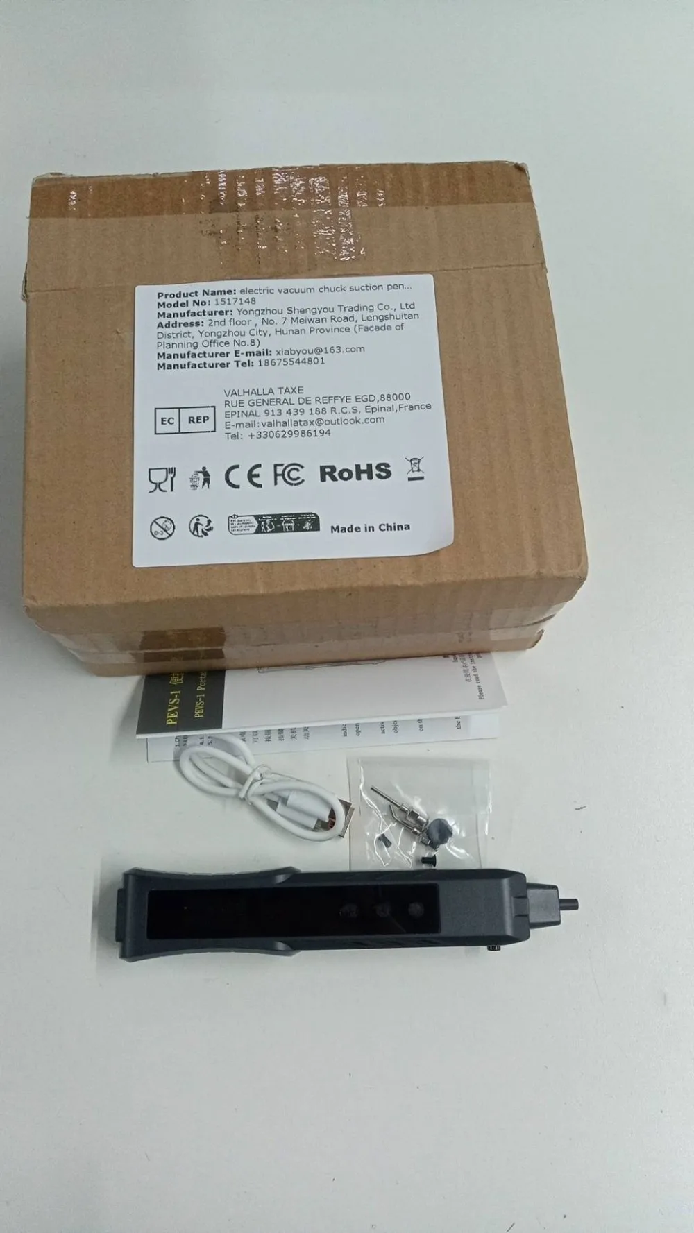 

Electric Vacuum Sucking Pen Anti-static Suction Picker Up Hand Tool Vacuum Suction Pen IC Chip Electronic Parts Lens Absorbers