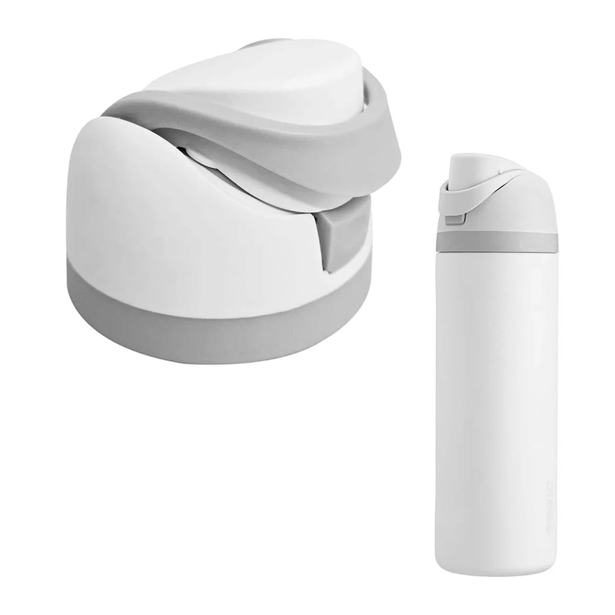 Replacement Lid for Owala Cup 16oz 24oz 32oz 40oz, One Button Water Bottle Top Lid,No Water Leakage White