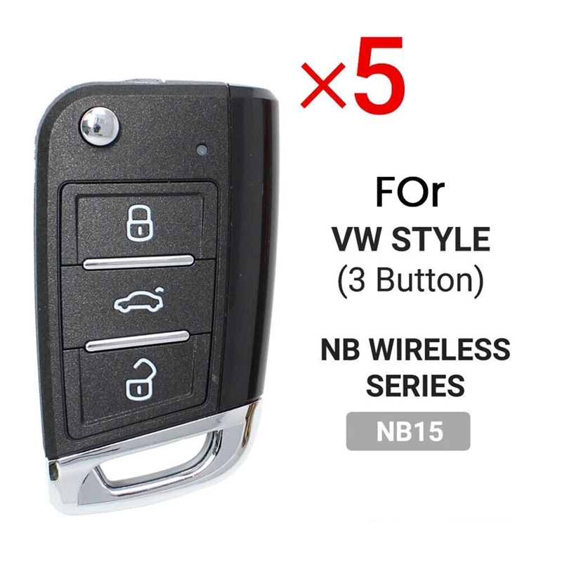 5Pcs/Lot KEYDIY NB15 Universal 3 Button KD Remote Control Car Key For KD900/KD-X2 KD MINI/ KD-MAX For VW MQB Style