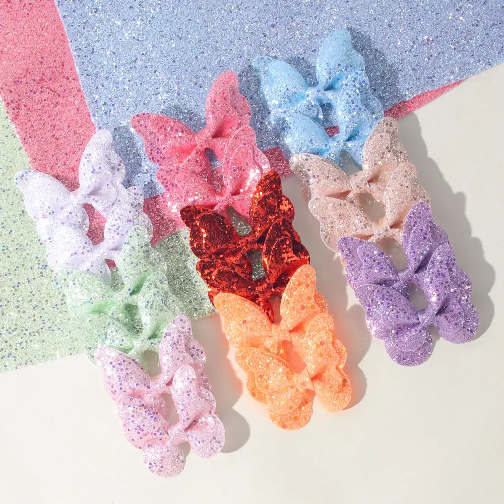 

18Pcs/set Kid Butterfly Hair Clip Fashionable Sequin Style Girl Decorative Sparkling Party Butterfly Hairpin Baby Hair Accessory