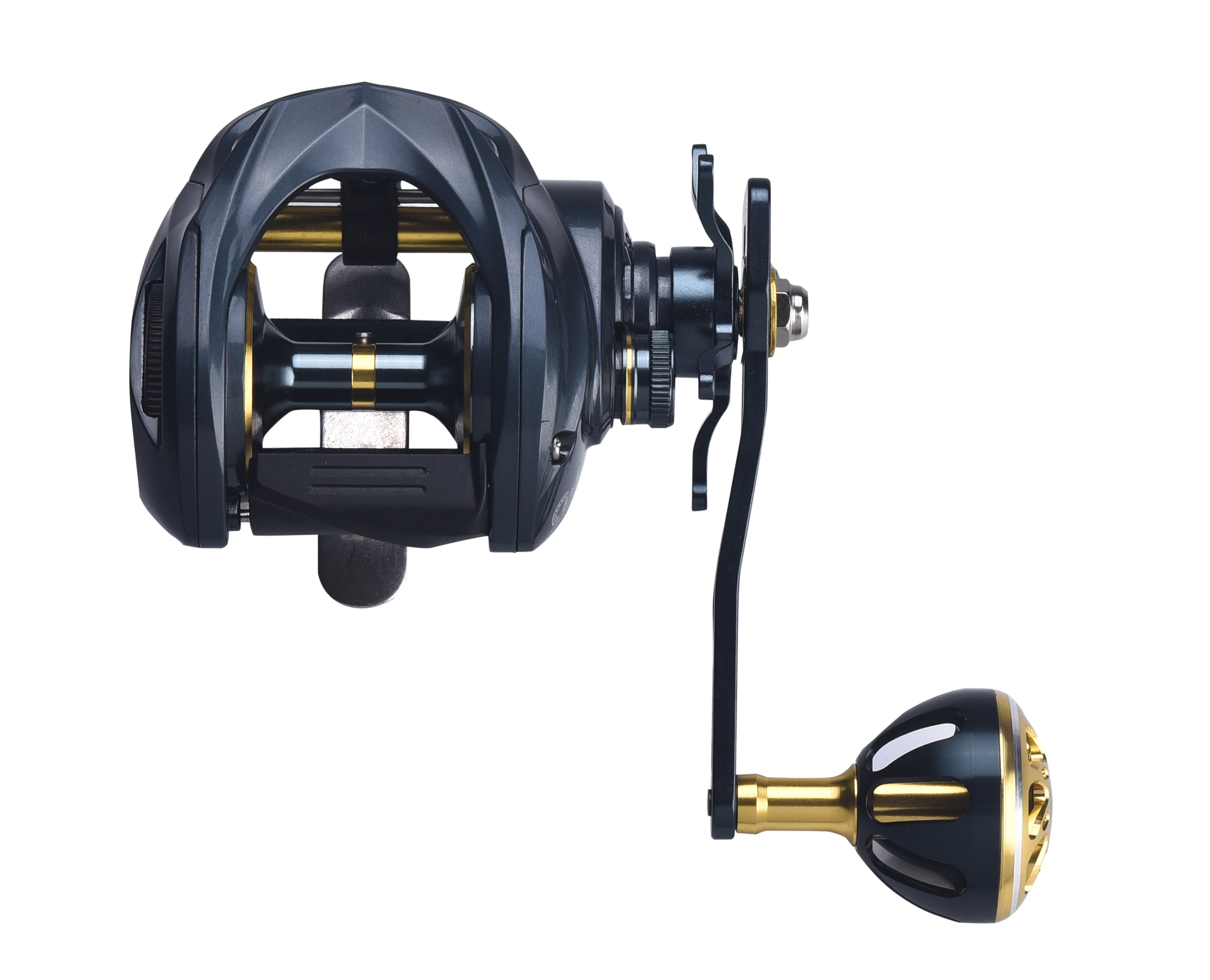 بكرة سحلية عميقة مقاومة للماء ومضادة للتآكل 12 كجم أقصى سحب وفرامل مغناطيسية لبكرة القفز للمياه المالحة