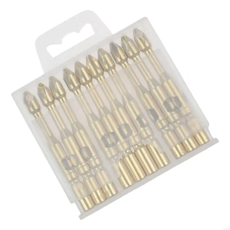 Bit cacciavite magnetico WXTC 10pcs Bit 5 mm/6 mm Impatto Electric Bit Set Prate per trapano per trapano per trapano Parte