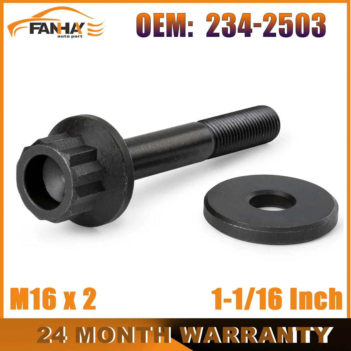 

Crank Harmonic Balancer Bolt 234-2503 2342503 1-1/16 Inch For Cadillac For Chevrolet Camaro For Pontiac Firebird G8 GTO LS1 LS2