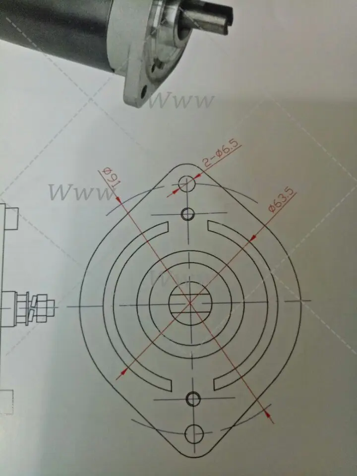 12V 24V / 800W 1200W DC Motor Hydraulic Pump Lifting Platform Power Unit Motor.
