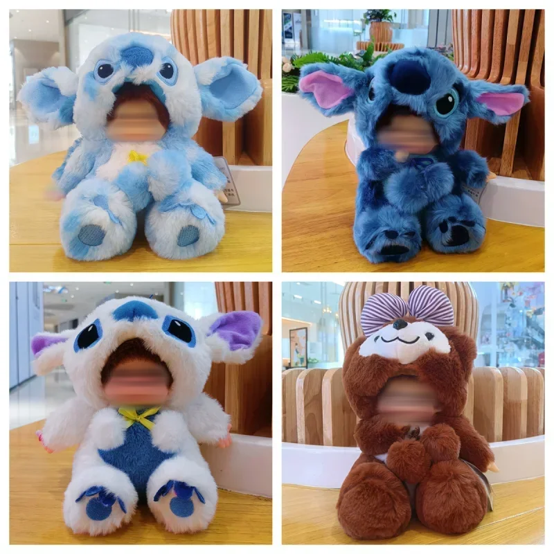 20CM Disney Seated Stitch Drag Plush Doll Mengqiqi Plush Drag Two-Tone Thumper Cute Plush Ornament Lotso Kawaii Drag Kids Toys