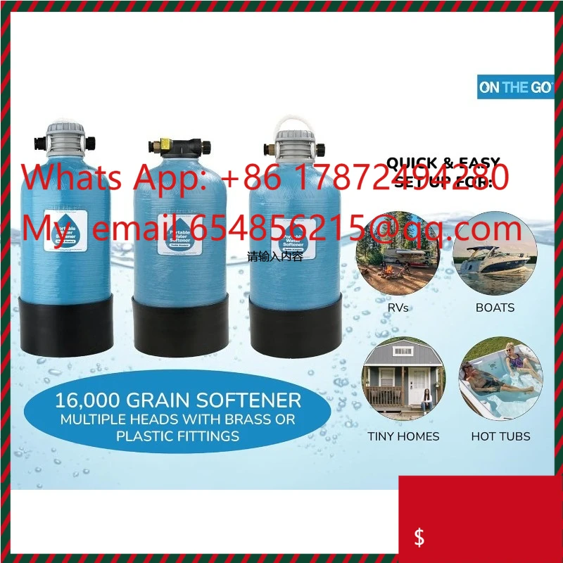 OTG4-Portable 16,000 Grain RV Water Softener (NOT made in China, assembled by U.S. Workers in Indiana)