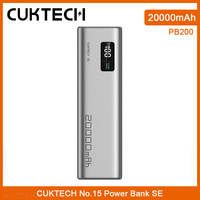 New CUKTECH PB200 No.15 Power Bank SE 20000mAh 100W Portable Charger PD PPS QC FCP SCP For Macbook iPhone Xiaomi 14 Smart Band