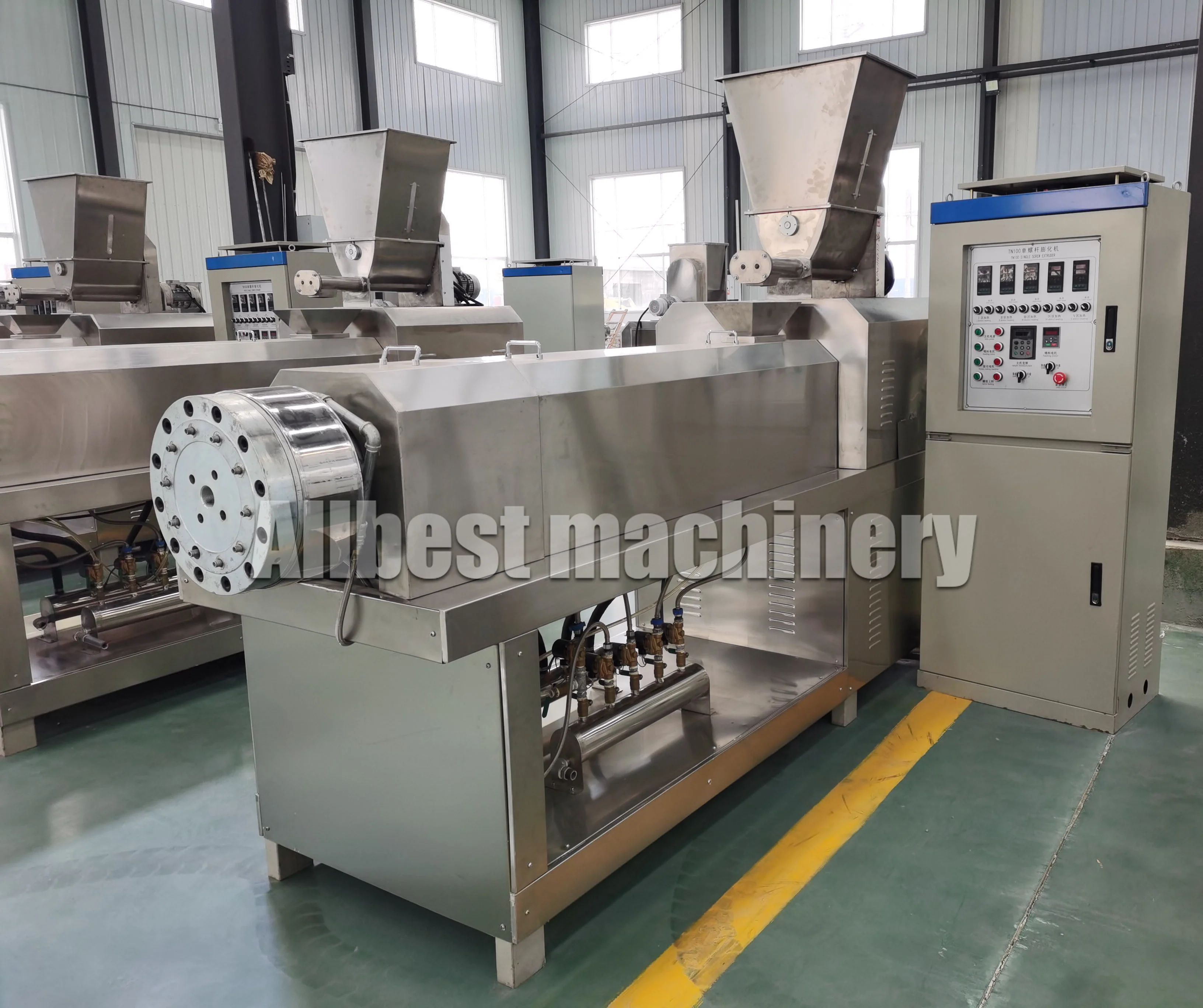 Strong Motor Dry Italy Noodle Spaghetti Production Extruder and Corn Pasta Manufacturing Machines for Making Fresh Macaroni