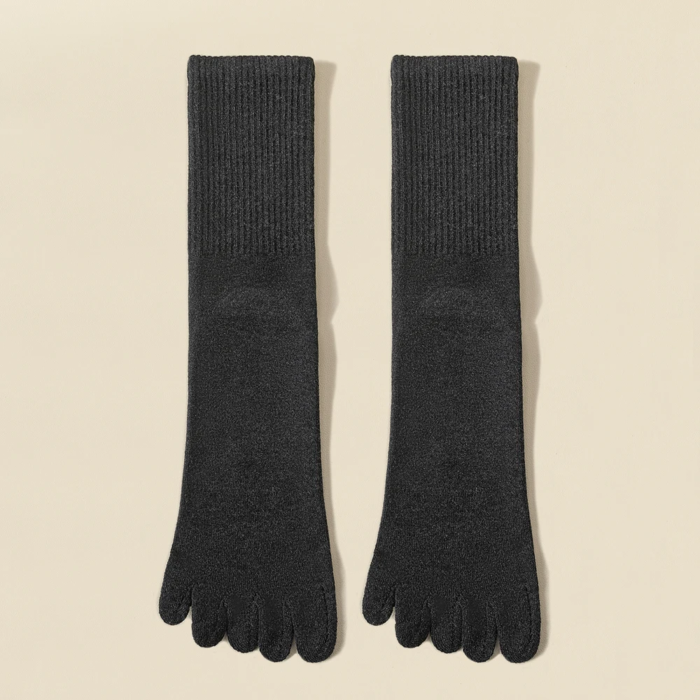 Wolle Warme Fünf-finger Socken Komfortable Business herren Zehensocken Sport Atmungsaktiv Schweiß Deodorant Einfarbig Socke Männlich