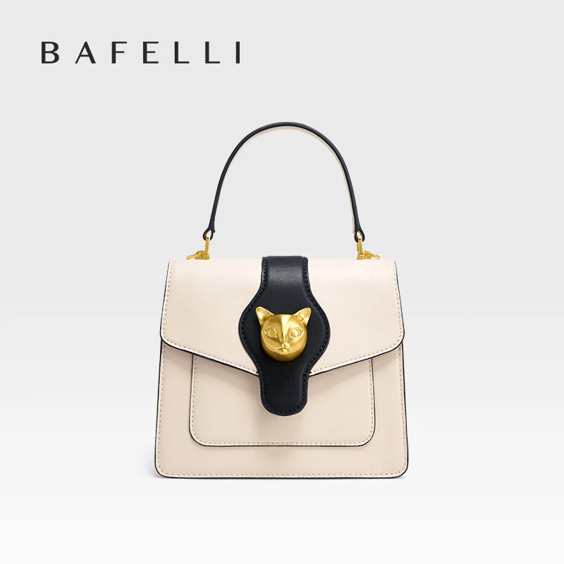 BAFELLI 2024 WOMEN'S BAG FEMALE EVEING PURSE FASHION NEW DESIGNER HANDBAG LEATHER SHOULDER CROSSBODY CAT STYLE LUXURY BRAND