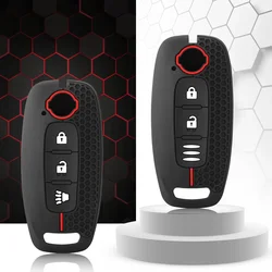 Silicone key Prtoective Skin Case holder Cover for Nissan X-trail t33 Kicks Qashqai J12 Juke Teana Altima Ariya 2023 2024 Remote