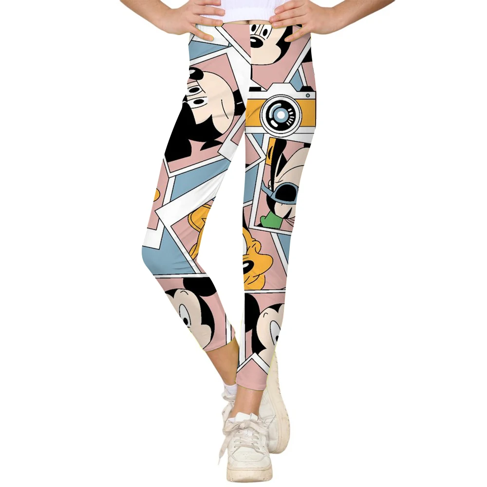 Fashion Women Minnie Mickey Mouse print Leggings For Fitness High Waist Gym Legging Push Up Women Leggings ﻿