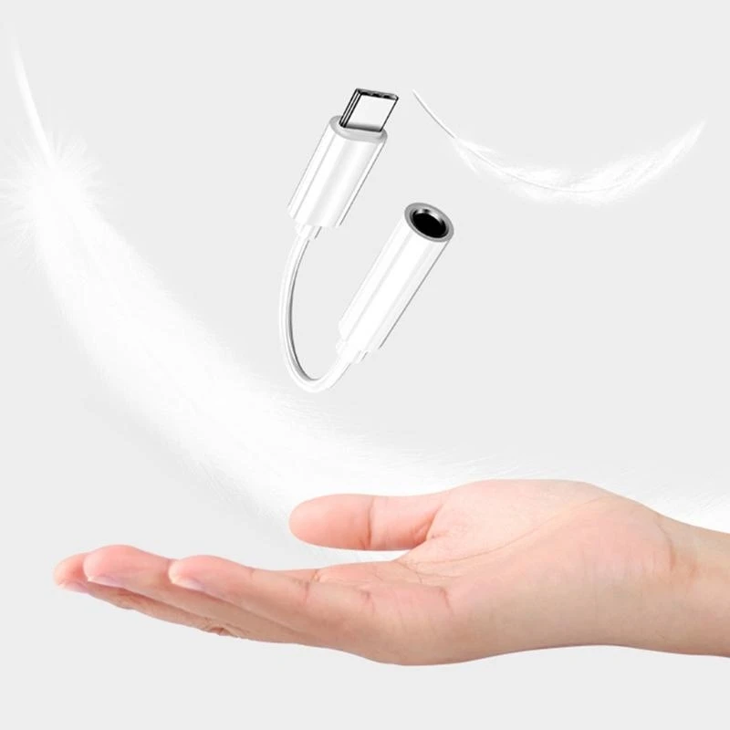 Typ-C auf 3,5 mm Aux-Adapterkabel, unterstützt Sprachanrufe ohne Verzögerung, Audio-Konverterkabel, Digtal-Produktzubehör M76A – Detail 1
