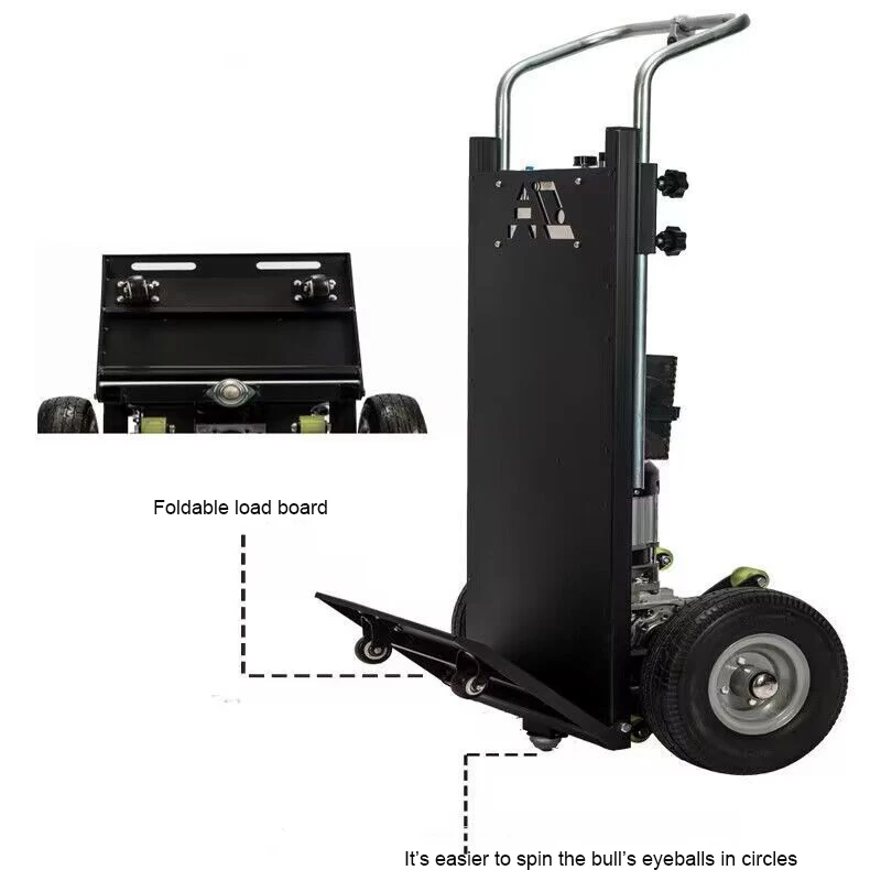 Folding Hand Trolley Cart MobileTool Electric Stair Climbing Machine Vehicle Cargo Handling Cart Up And Down Stair Climber