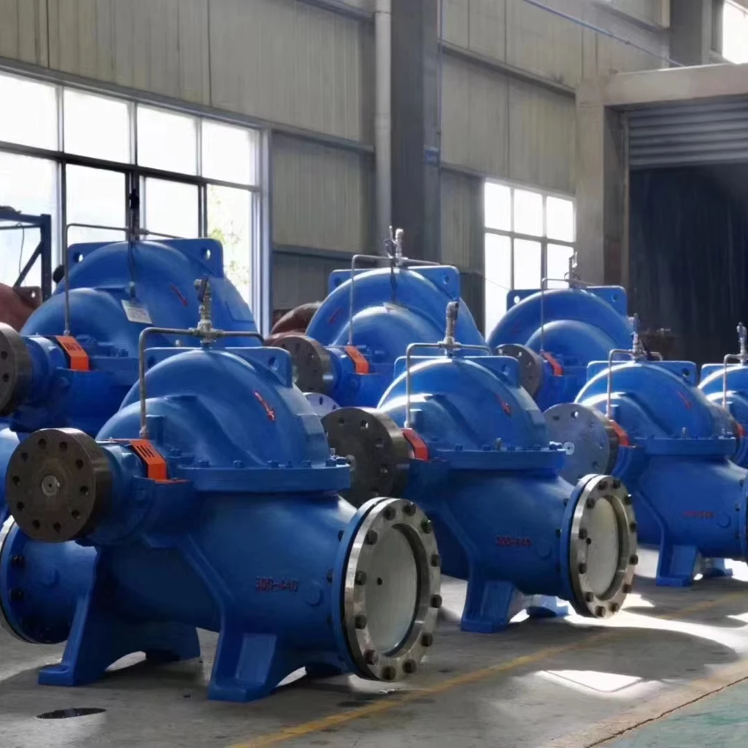 Pompa industriale ad alta pressione grande Pompa divisa da 55 kW 1000,5 m S Macchina centrifuga per pompaggio acqua di mare ad alto sollevamento 60 Hz a doppia aspirazione