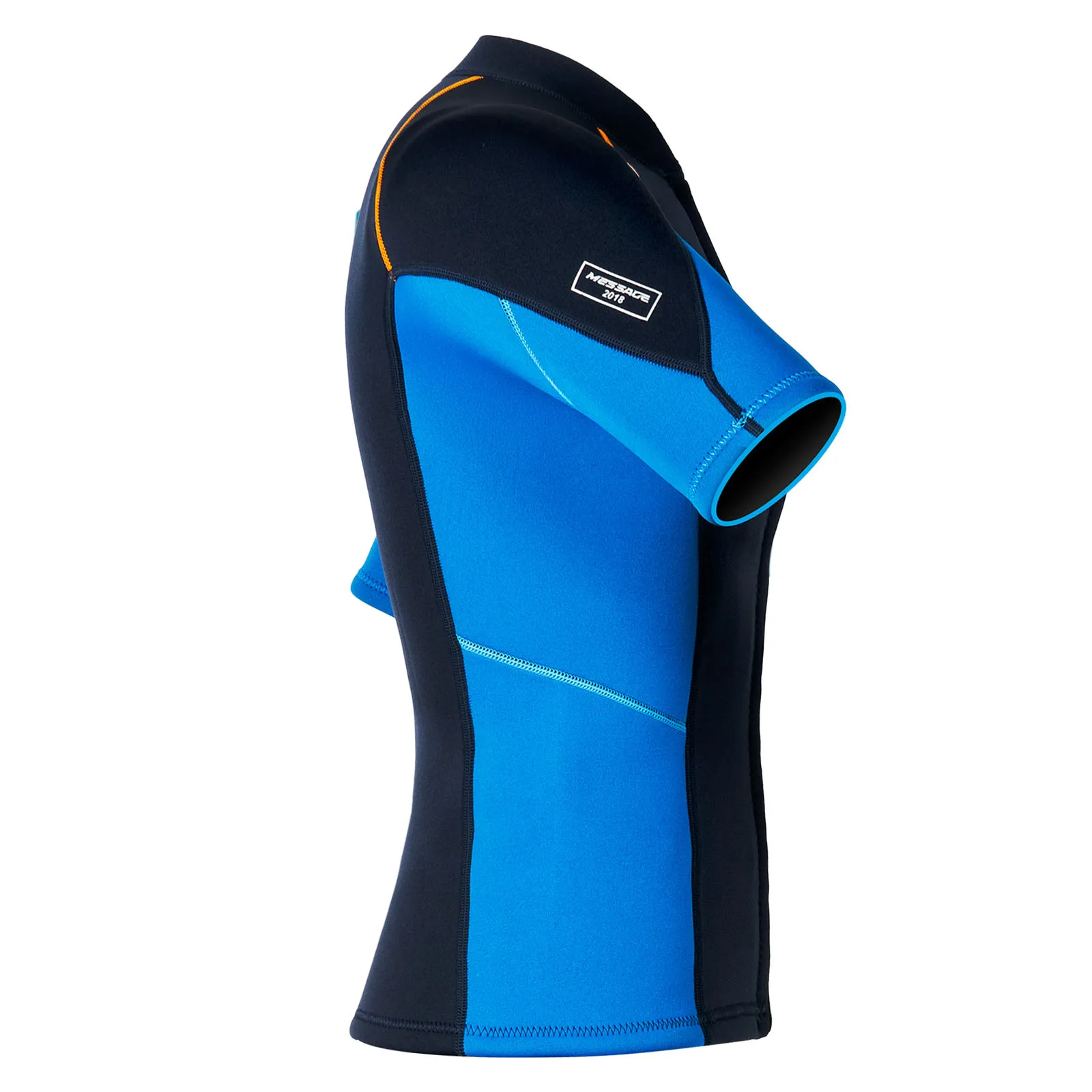 

Men Swim Tops Swimwear Beachwwear Short Sleeves Front Zip Wetsuit Top 1.5mm Neoprene Tops for Swimming Diving Surfing Snorkeling