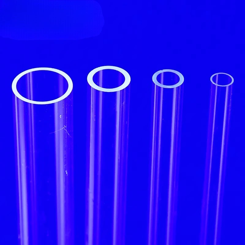 Diameter 25 40 50  100mm Quartz Heating Tube Single-Bore Glass Capillary Tube High Temperature Resistance Up To 1200degree Tubes