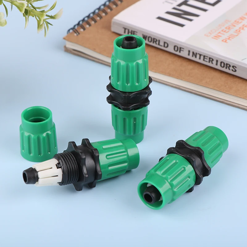 1Pc Expandable Garden Hose Repair Parts Dual-Channel Hose Female Male Connectors Pockets Hose For 3/4In 5/8In Garden Hose