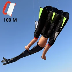 3D Inflatable Soft Kite 0.6 * 2M Fun Beach Professional Kites Easy To Fly Tear Resistant Holiday Gift with Kite String Moscas