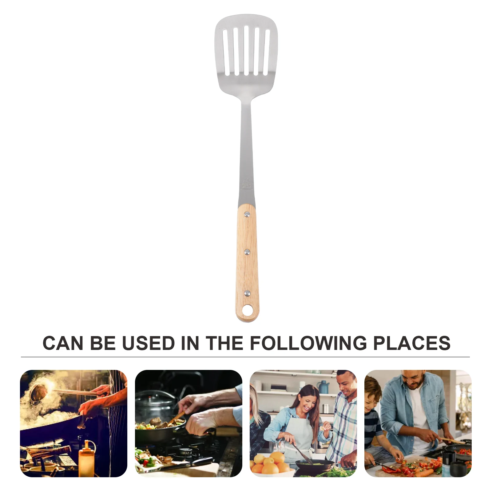 

1 Set Stainless Steel Kitchen Wares Corrosion Resistant Hanging Design Heat Resistant Cooking Utensils Kitchenware Tools