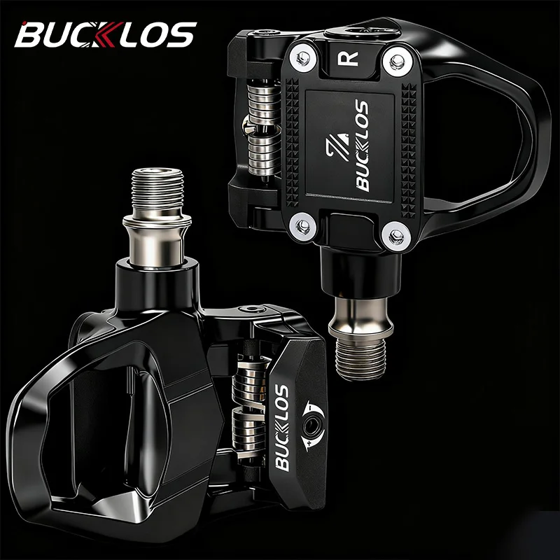 

BUCKLOS двухфункциональная педаль для шоссейного велосипеда SPD Cliples из алюминиевого сплава, велосипедная педаль для горного велосипеда для системы SPD LOOK DELTA