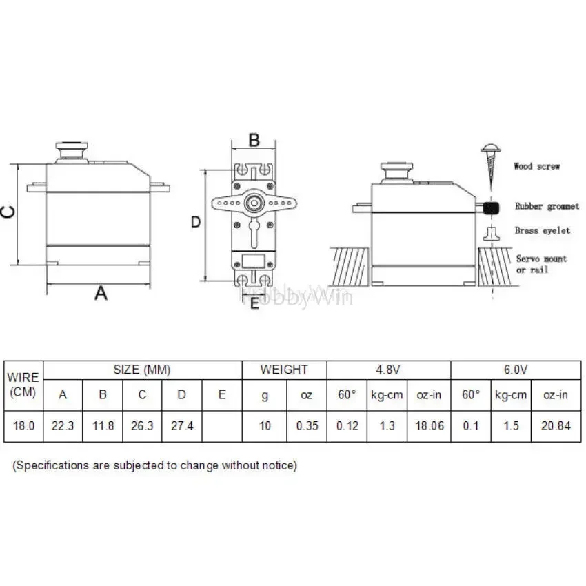 2 SZT. CYS S0009D Metal Gear 10g Cyfrowe Serwo do Helikoptera Klasy 450 Model Samolotu 1/18 1/10 RC Ciężarówka