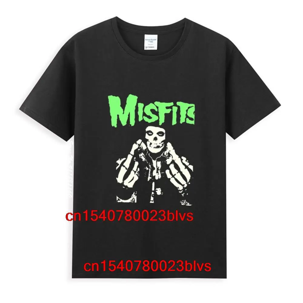 

Misfits Anniversary Graphics Logo Classic Black T-Shirt Newest Summer Popular Tees Shirt Tops Novel Unisex