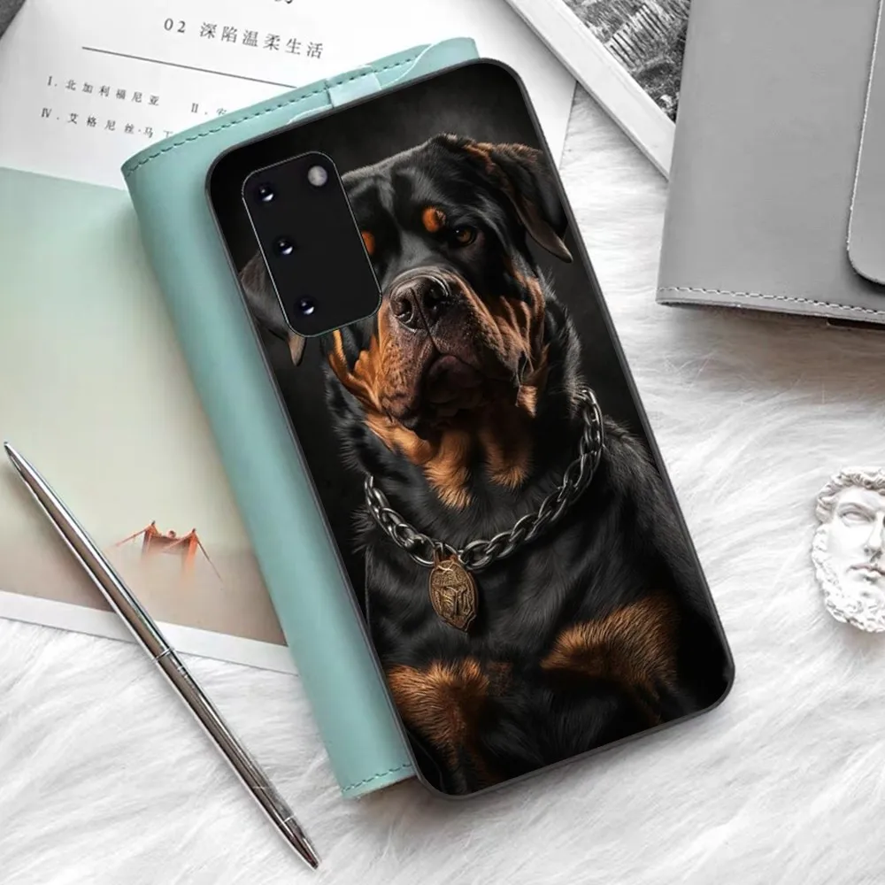 Rottweiler Animale Dog Phone Case For Samsung S 9 10 20 21 22 23 30 23plus lite Ultra FE S10lite Fundas