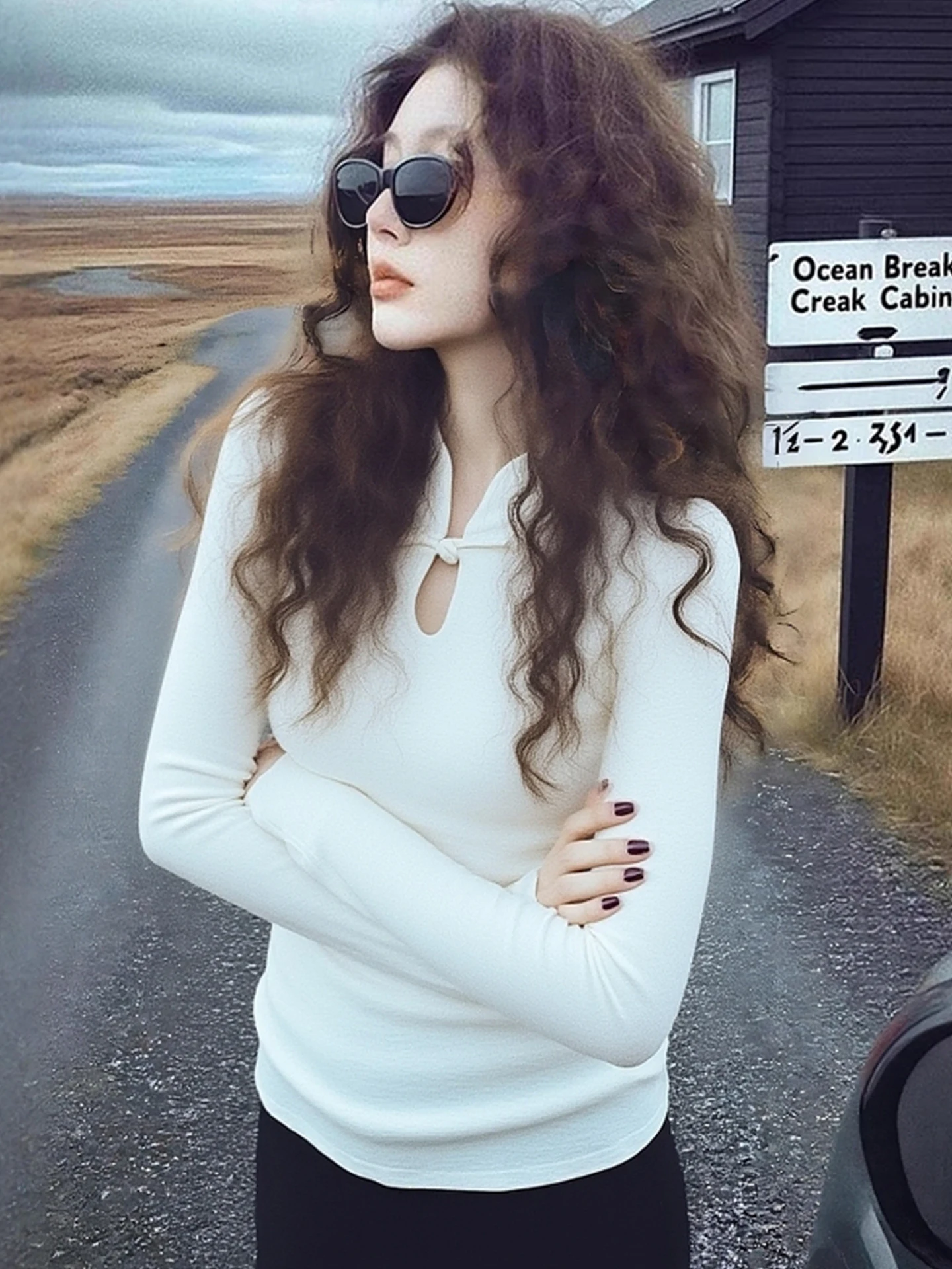 

Цветной трикотаж для похудения, длинный све, базовый слой, универсальный простой дизайн, зимнее новое поступление, модный топ