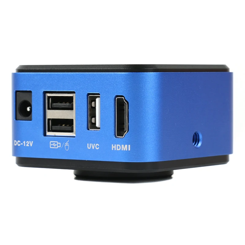2K HDMI USB Measure Mouse Control C Mount Industrial PCB Inspection Soldering Video Recorder Lab Microscope Camera