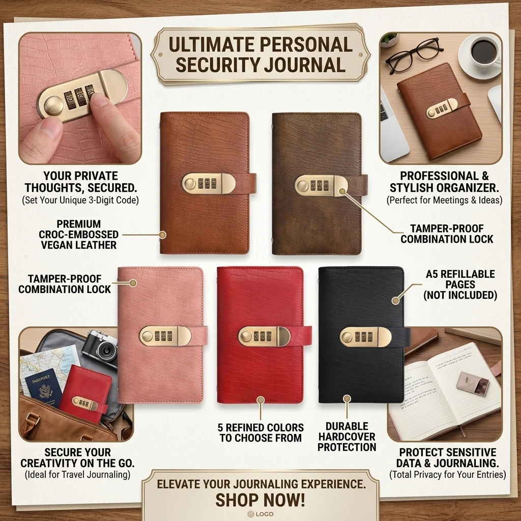 Waterproof Fixed Deposit Book Easy and Fun Multi Pockets Budget Bill Organizer Save Money with Password Lock ﻿Cash Deposit Book