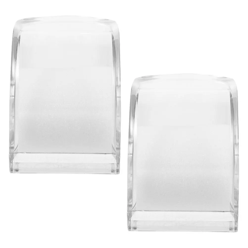 

2pcs Transparent Box Clear Acrylic Display Case For Men Single Watch Holder Travel Organizer Storage Stand Small Watch Case
