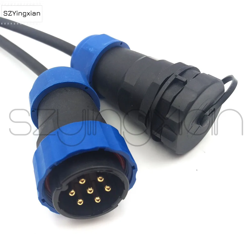 SD28 Cable Butt Connector 2/3/4/5/6/7/9/10/12/14/16/19/22/24/26 pin Industrial Waterproof IP68 Male Plug Female Socket