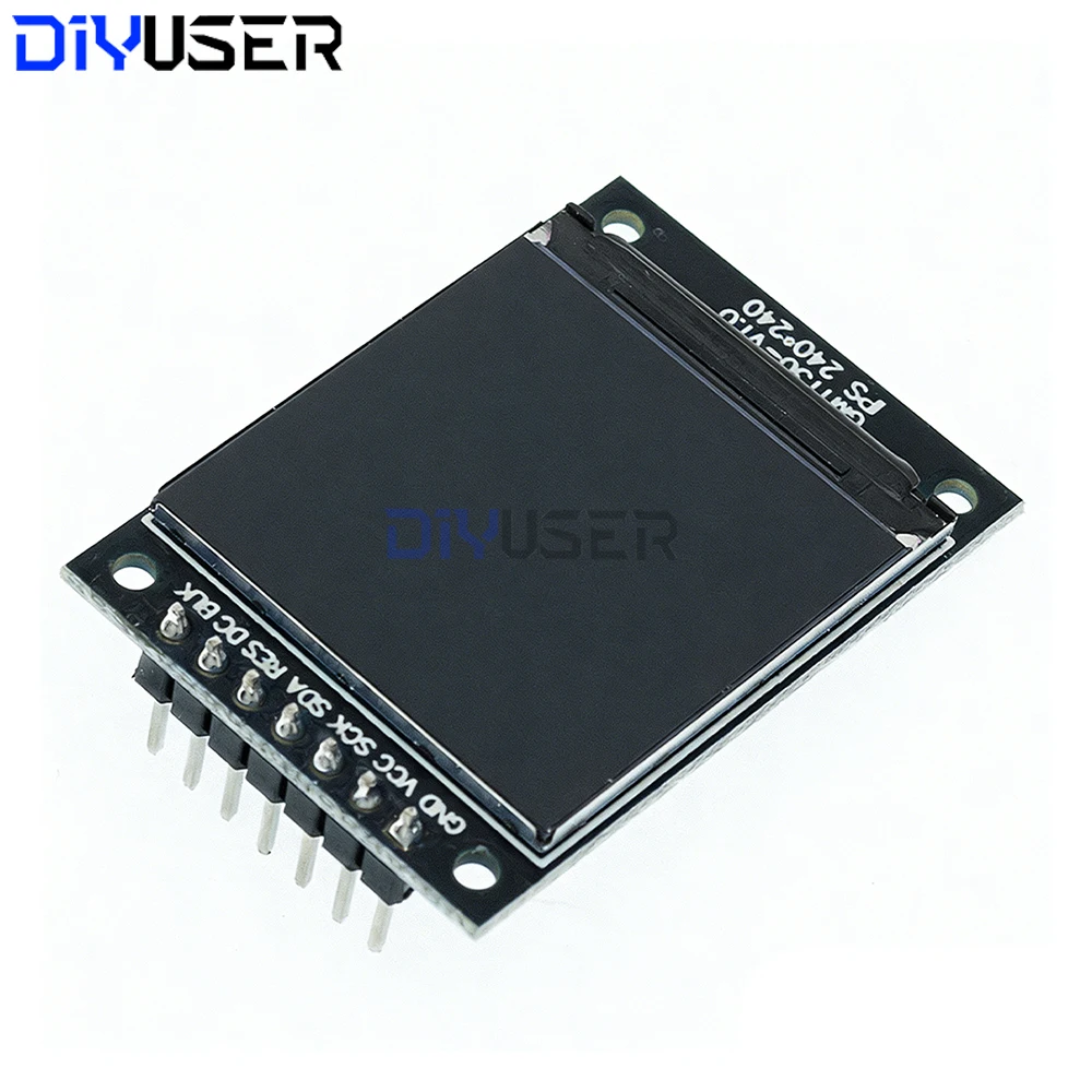 Módulo LCD colorido IPS 7P SPI HD 65K de 0,96 / 1,3 polegadas ST7735 Drive IC 80 * 160 (não OLED) para Arduino