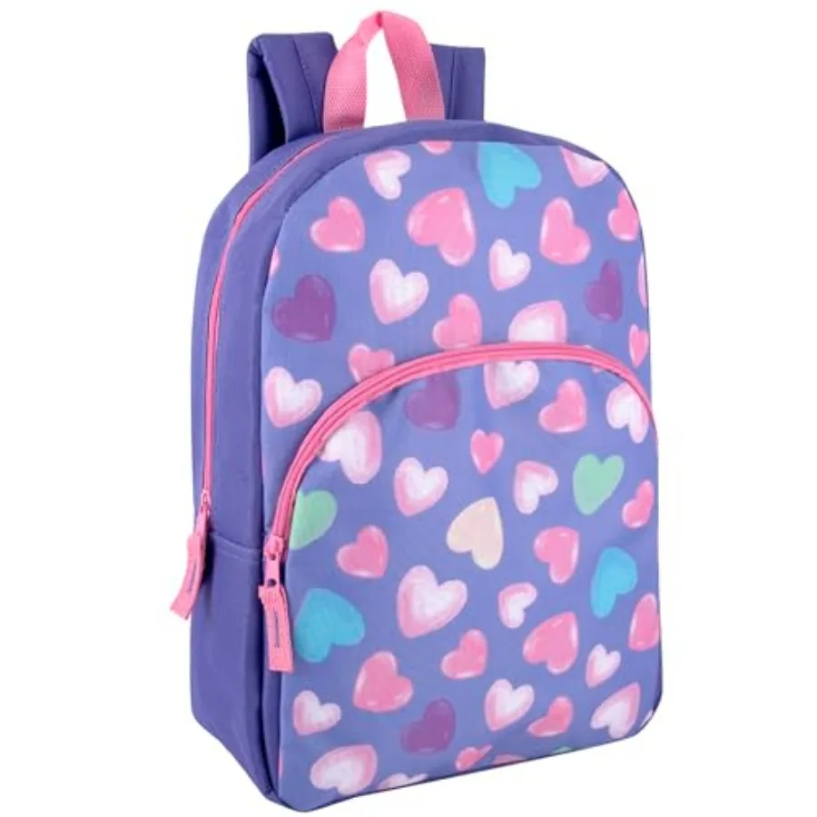

15 Inch Backpacks for Boys and Girls Preschool, Kindergarten, Elementary School Backpacks with Adjustable, Padded Straps