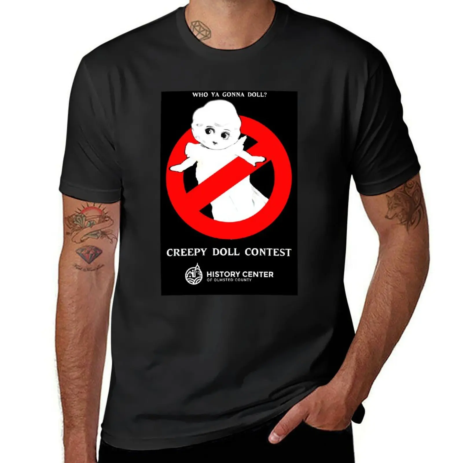 

Creepy Doll Contest 2022 Design - Samantha T-Shirt graphic tee shirt street wear blue archive mens vintage t shirts