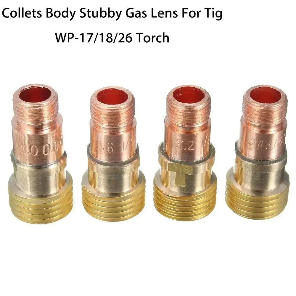 

1pcs Gas Lens Connector Brass Collets Body Gas Lens Connector W/ Mesh Tig WP-17/18/26 Lightweight NEW Repalcement