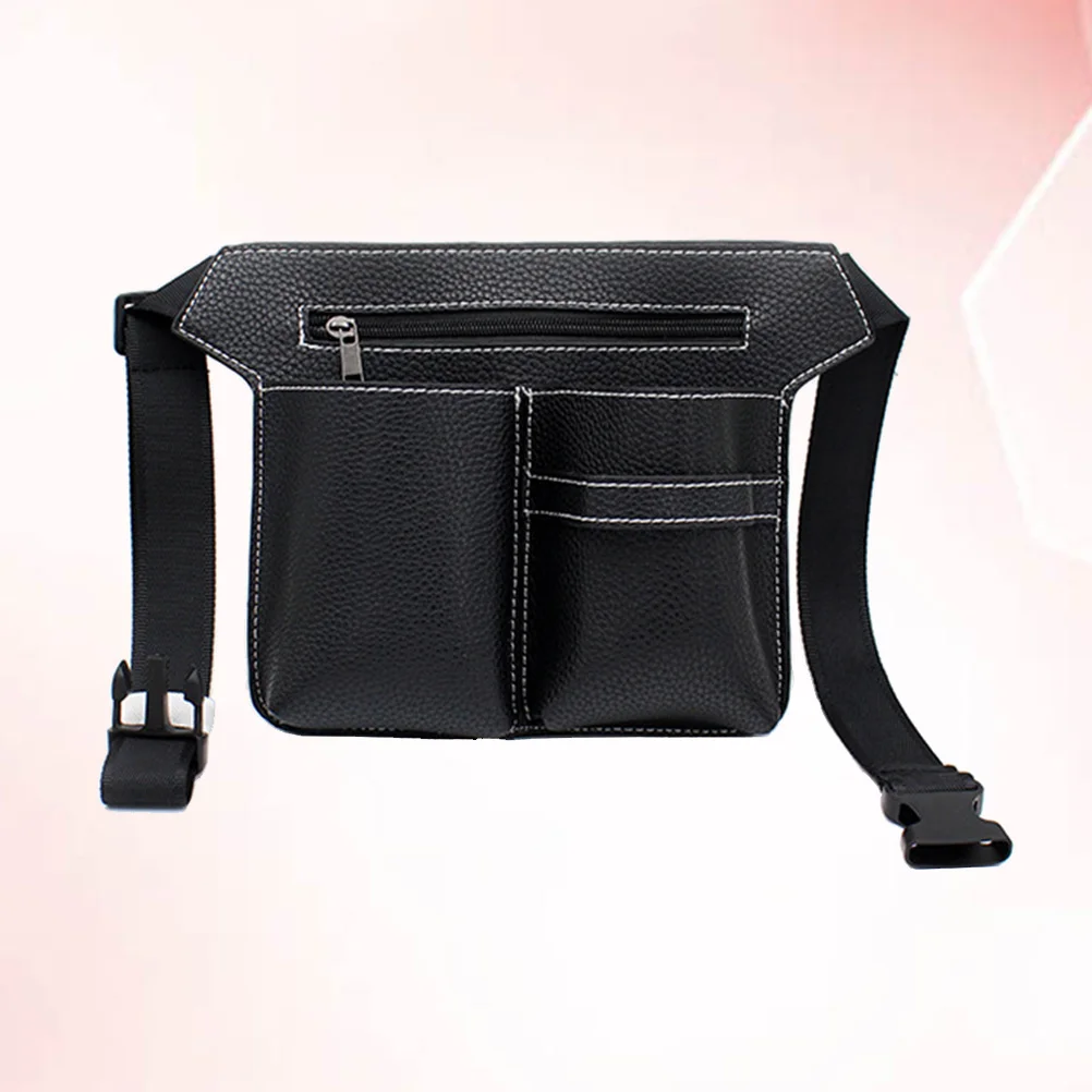 Bolsa de herramientas para tijeras de peluquería, organizador de cintura multifunción, portátil, negro, para peluquería, cinturón de peluquero, 1 Uds.