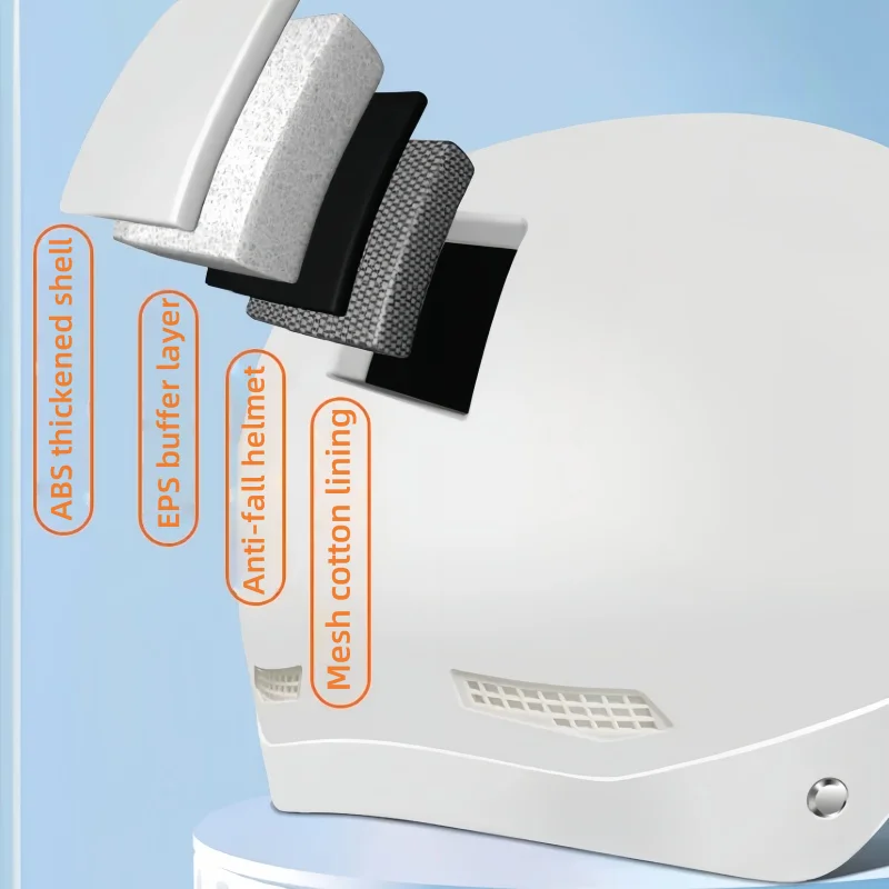 Men's Retro Motorcycle Helmet Cruiser Scooter Vintage Half Helmet Ultralight Bike Helmet for City Commuting and Riding