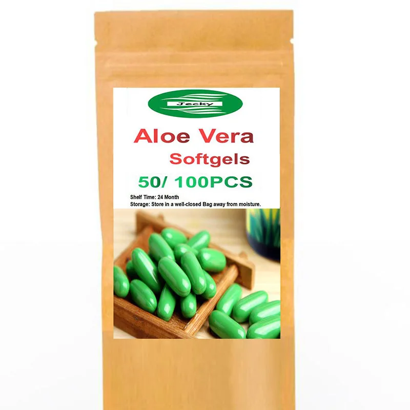 

1Pack 120pcs, Aloe Vera Extract Softgel Wrinkle Removal, Moisturizing And Beauty